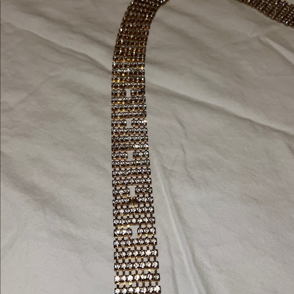 Gold Chain Rhinestone Belt - Picture 3 of 5